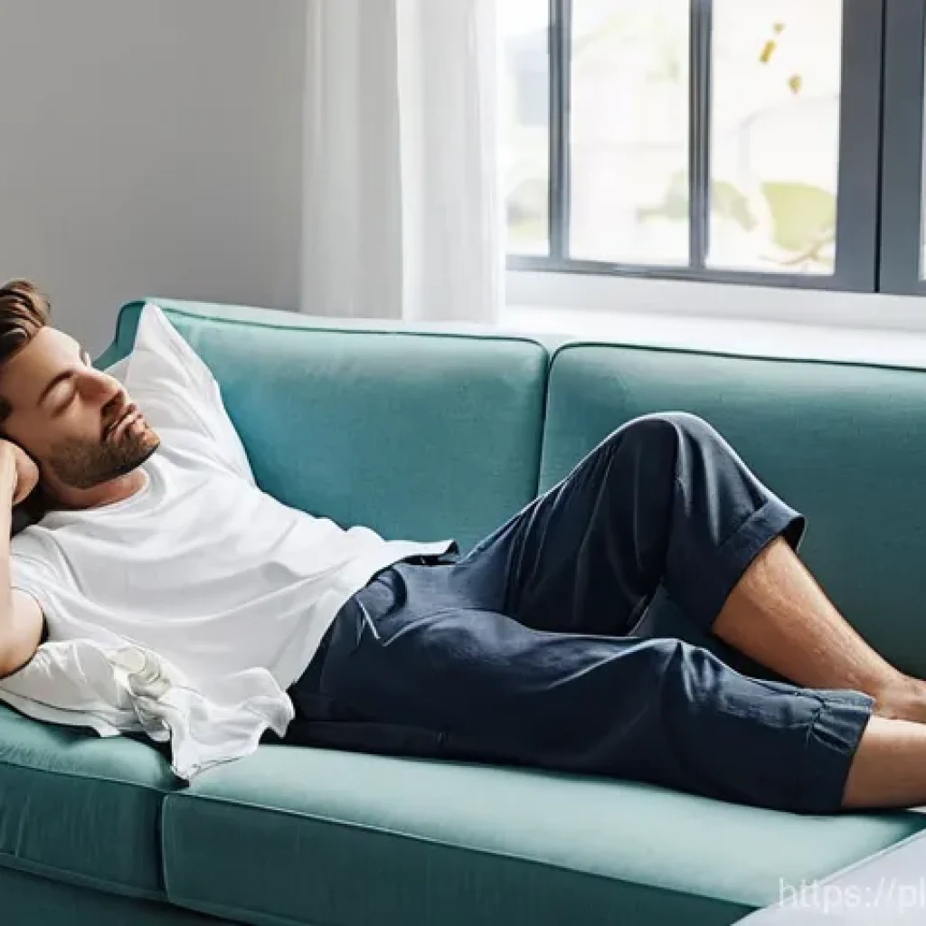 낮잠 후 집중력 향상 방법 - **Power Nap in a Bright, Refreshing Setting:**
A person, appearing to be in their late 20s to ea...