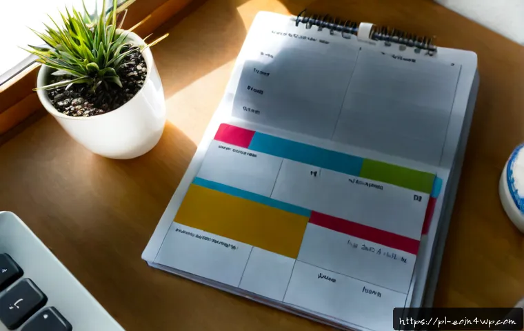Home 17 조직적인 낮잠 일정 만들기 - Photorealistic overhead view of an organized afternoon nap planning setup in a bright Polish apartme...